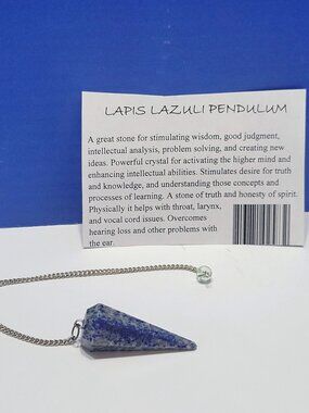 Vintage Blue Lapis Lazuli Pendulum for Dowsing
